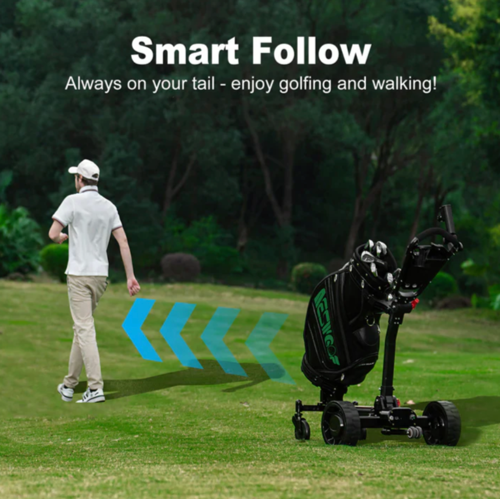 TETAHI Golf Follow E-Trundler | Bluetooth, Remote Control, Follow - Electric Golf Trundler NZ
