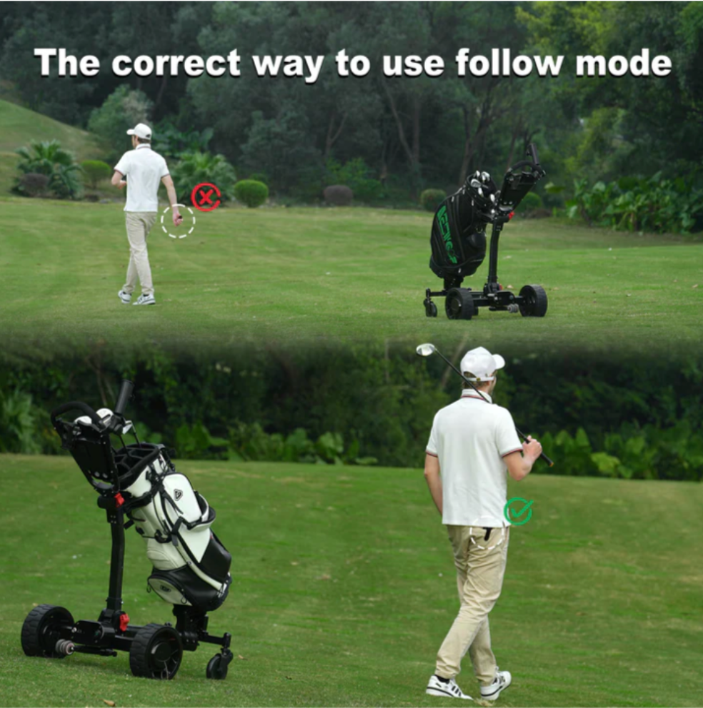 TETAHI Golf Follow E-Trundler | Bluetooth, Remote Control, Follow - Electric Golf Trundler NZ
